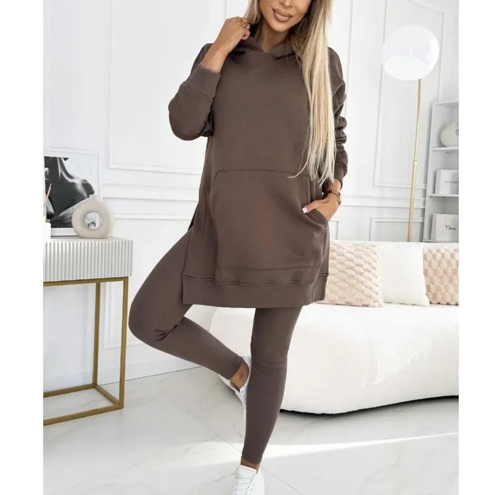 Casual Loose Hooded Sweatshirt Sports Pants Sets Fashion Solid Long Sleeve Hoodie Tops Outfits Spring Autumn Pencil Pants Suit
Casual Loose Hooded Sweatshirt Sports Pants Sets Fashion Solid Long Sleeve Hoodie Tops Outfits Spring Autumn Pencil Pants Suit