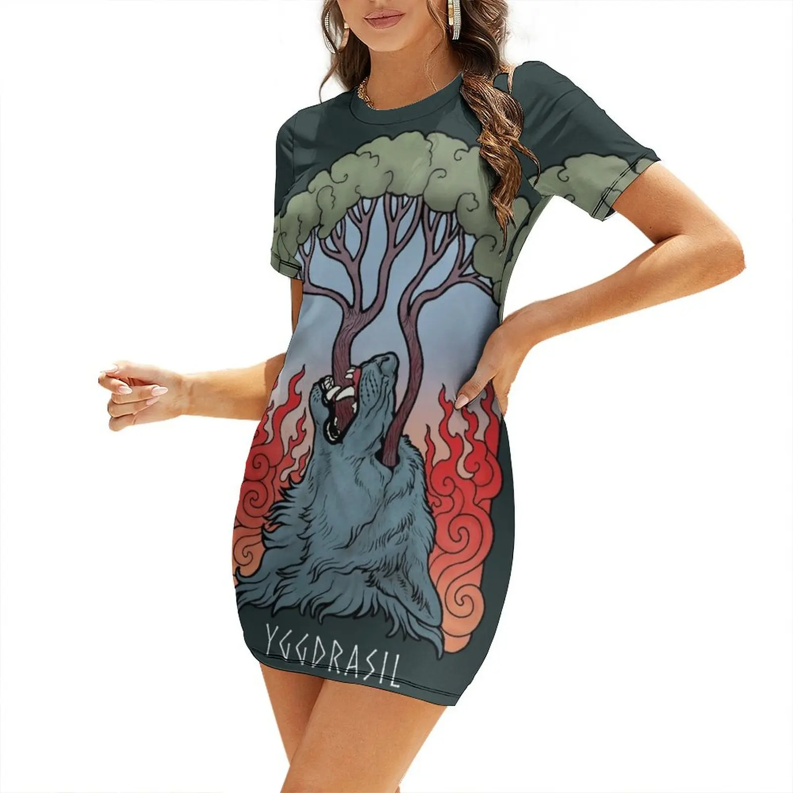 Yggdrasil Short-Sleeved Dress elegant and pretty women's dresses dresses for women 2025 luxury designer party luxury dress Dress
Yggdrasil Short-Sleeved Dress elegant and pretty women's dresses dresses for women 2025 luxury designer party luxury dress Dress