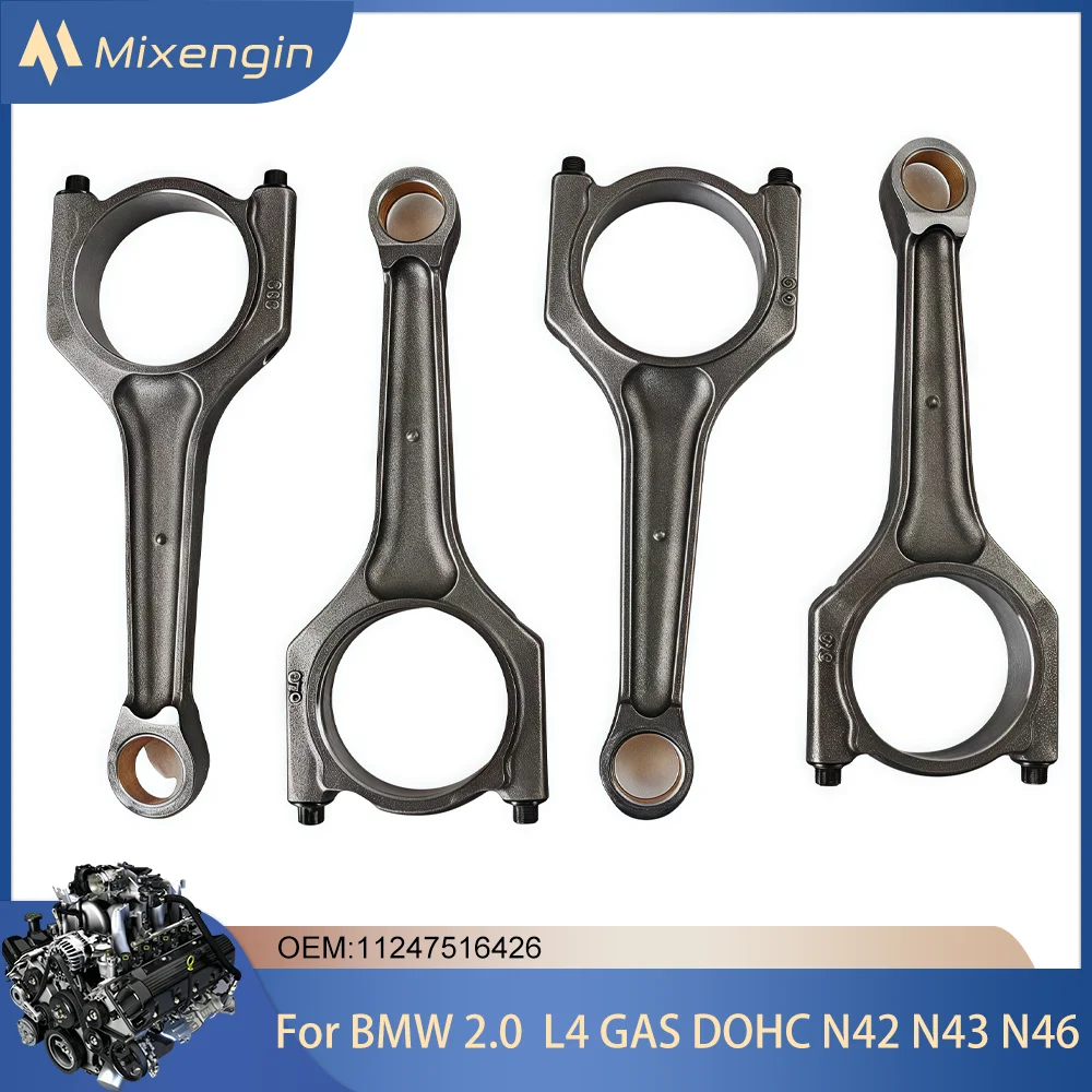 4pcs Engine Partsn Connecting rod For BMW 2.0L L4 GAS DOHC N42 N43 N46 Fit 116i 118i 120i 318i 320i 520i X1 X3 Z4 11247516426
4pcs Engine Partsn Connecting rod For BMW 2.0L L4 GAS DOHC N42 N43 N46 Fit 116i 118i 120i 318i 320i 520i X1 X3 Z4 11247516426