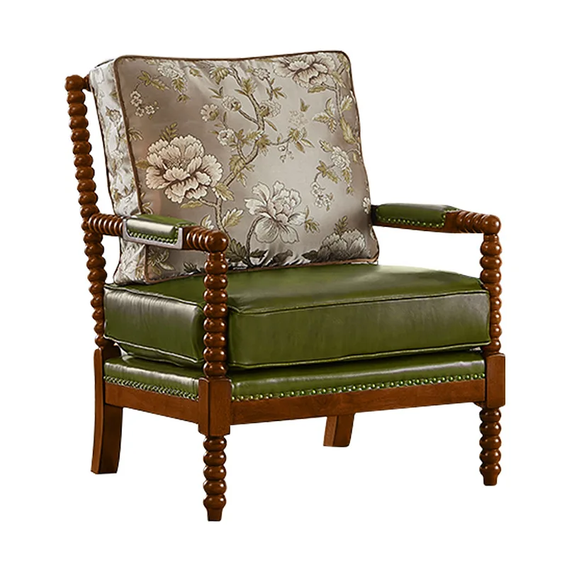 American leather leisure chair living room single sofa chair solid wood tiger chair medium antique fabric pearl
American leather leisure chair living room single sofa chair solid wood tiger chair medium antique fabric pearl