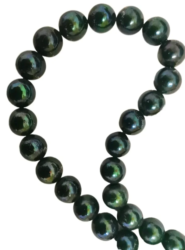Charming Pearl Necklace 13-16mm Genuine Jewelry for Women Black Green Round Pearls Wedding Gifts 925 Sterling Silver 0016
Charming Pearl Necklace 13-16mm Genuine Jewelry for Women Black Green Round Pearls Wedding Gifts 925 Sterling Silver 0016