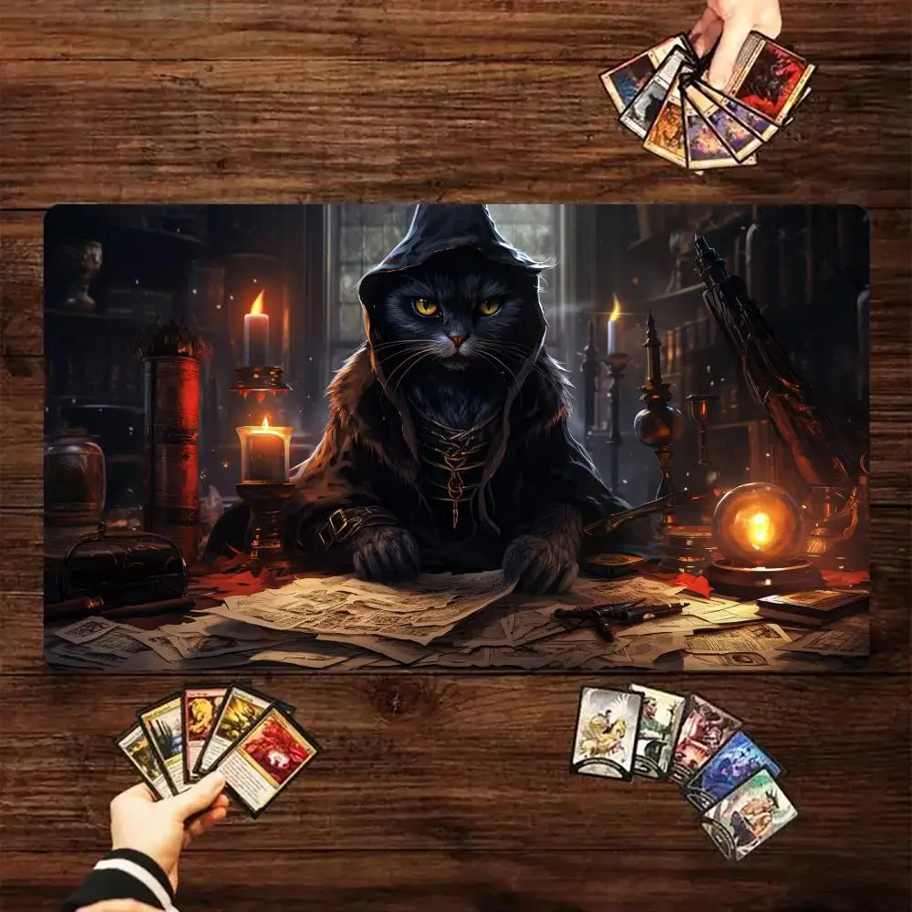 The Black Cat Sorcerer in the Library MTG Playmat Magic Card Battle Mat 35X60CM gathering gaming mats tapete magic mtg card pad
The Black Cat Sorcerer in the Library MTG Playmat Magic Card Battle Mat 35X60CM gathering gaming mats tapete magic mtg card pad