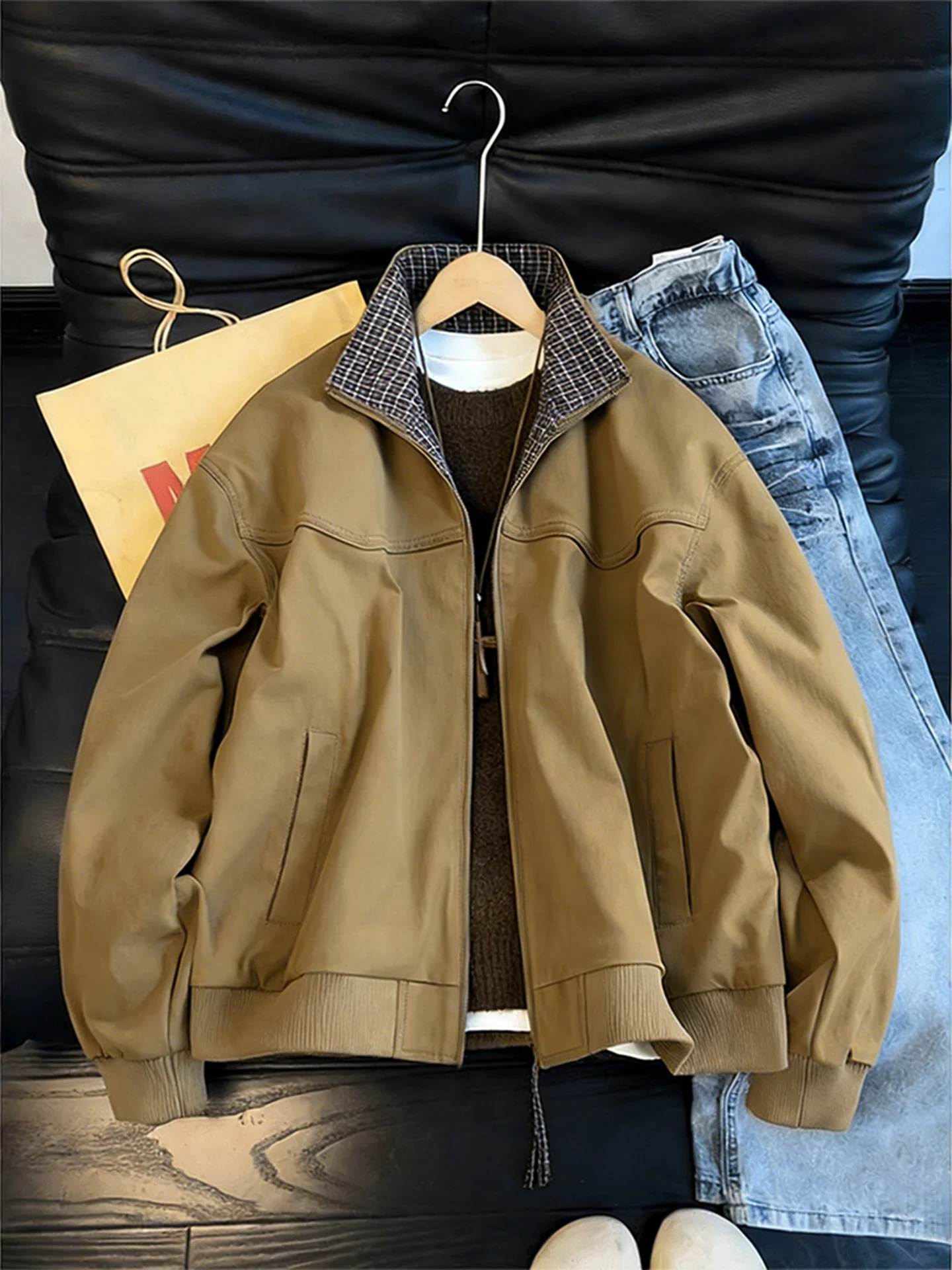 American Style Men's Workwear Jacket Detroit Utility Outerwear Spring Autumn Cleanfit Old Money Flight Coat Cotton Long Sleev...
American Style Men's Workwear Jacket Detroit Utility Outerwear Spring Autumn Cleanfit Old Money Flight Coat Cotton Long Sleev...