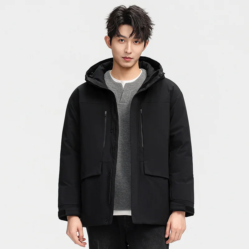 New Men's Hooded Jackets Windproof Jackets Down Jackets Outdoor Windbreakers and Casual Short Jackets for Autumn and Winter Men
New Men's Hooded Jackets Windproof Jackets Down Jackets Outdoor Windbreakers and Casual Short Jackets for Autumn and Winter Men