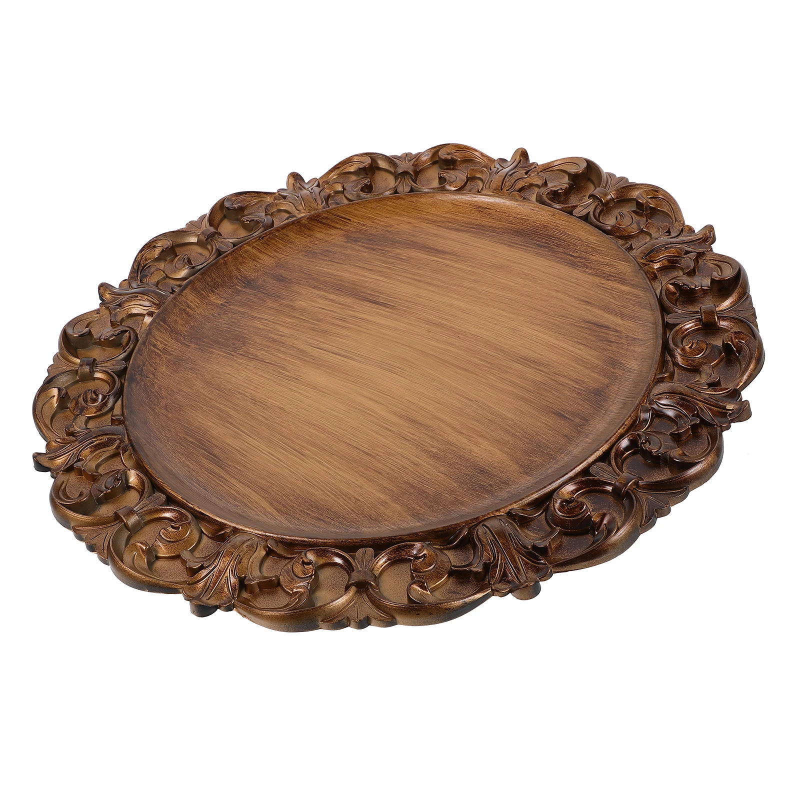 Vintage Carved Tray 35cm Retro Decorative Plate Dinner Fruit Serving Pasta Steak Jewelry Dish ganizer Accessory Trays Home Bar
Vintage Carved Tray 35cm Retro Decorative Plate Dinner Fruit Serving Pasta Steak Jewelry Dish ganizer Accessory Trays Home Bar