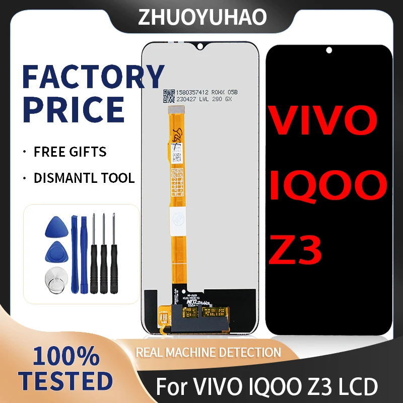 ЖК-дисплей 6,58 дюйма для VIVO IQOO Z3, сменный ЖК-дисплей, сенсорный экран для VIVO IQOO U3 U3X Z3, ЖК-экран с дигитайзером в сборе
ЖК-дисплей 6,58 дюйма для VIVO IQOO Z3, сменный ЖК-дисплей, сенсорный экран для VIVO IQOO U3 U3X Z3, ЖК-экран с дигитайзером в сборе