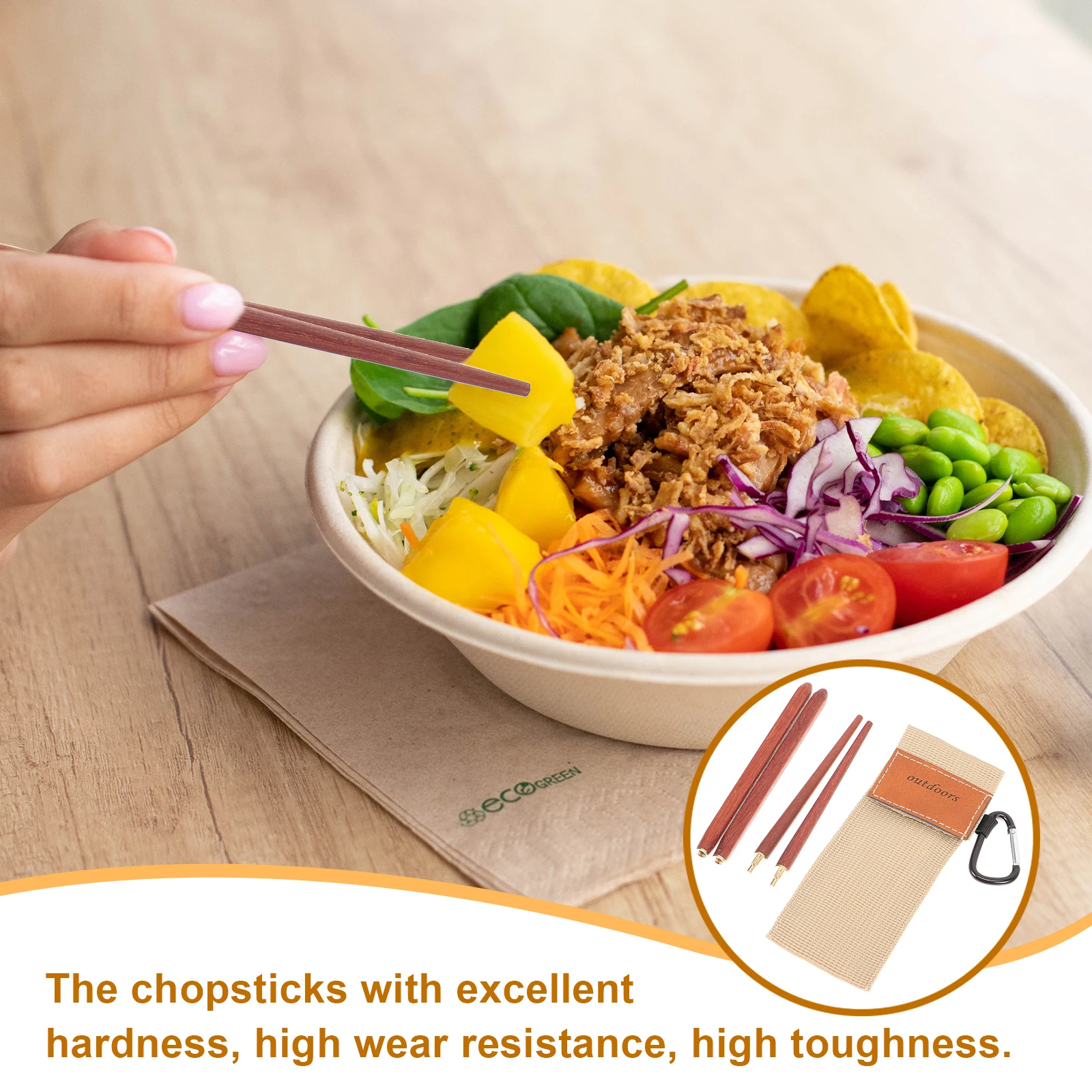 1Pair Foldable Chopsticks Wooden Anti-Scalding Design Smooth Finish High Wear Resistance for Home Outdoor Use Wood Chopsticks
1Pair Foldable Chopsticks Wooden Anti-Scalding Design Smooth Finish High Wear Resistance for Home Outdoor Use Wood Chopsticks