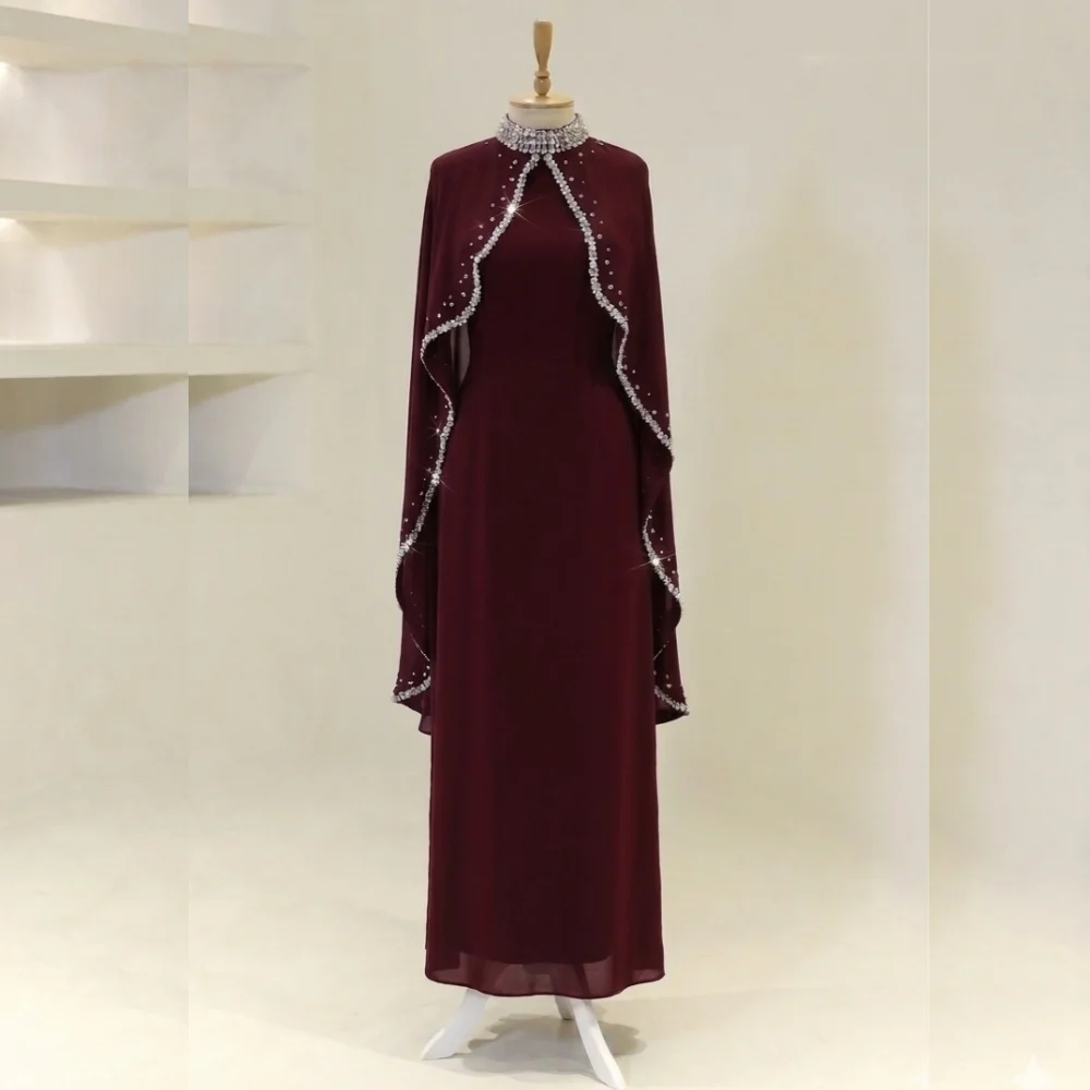 Customized Exquisite Glitter High Collar Long Shawl Evening Dress Rhinestone Long Dresses Classic Elegant Party Wedding
Customized Exquisite Glitter High Collar Long Shawl Evening Dress Rhinestone Long Dresses Classic Elegant Party Wedding
