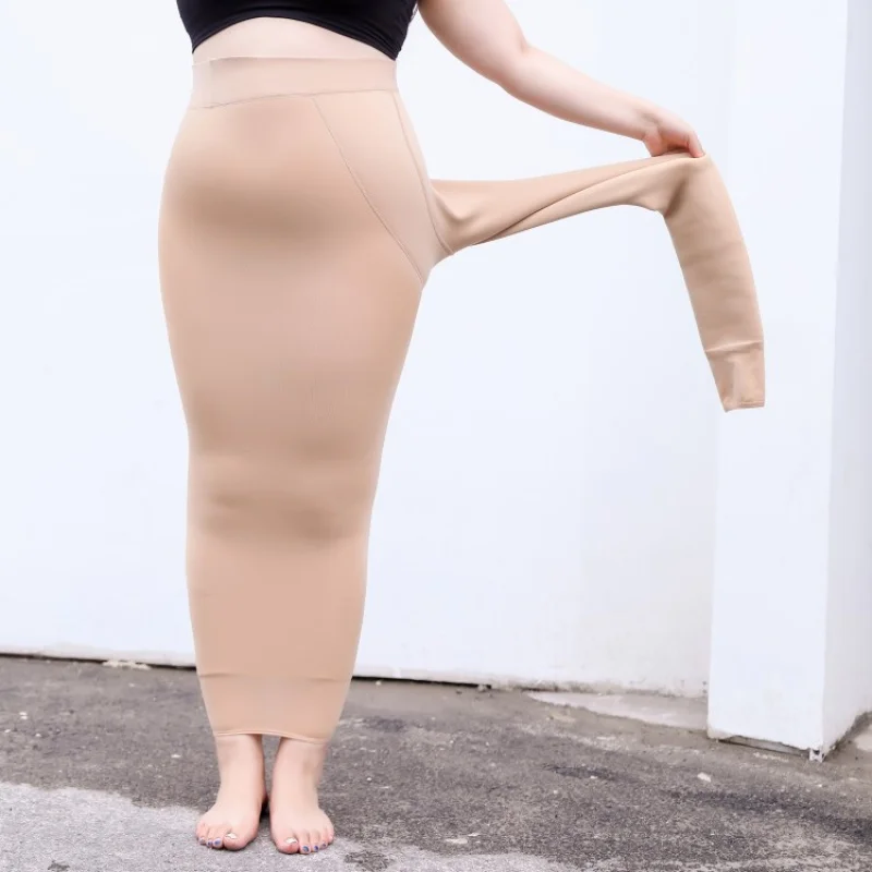 Winter200Plus Size One-Piece Tights with, Fleece-Lined, Thickened, Footed Leggings, Bare-Leg Warm Pants
Winter200Plus Size One-Piece Tights with, Fleece-Lined, Thickened, Footed Leggings, Bare-Leg Warm Pants
