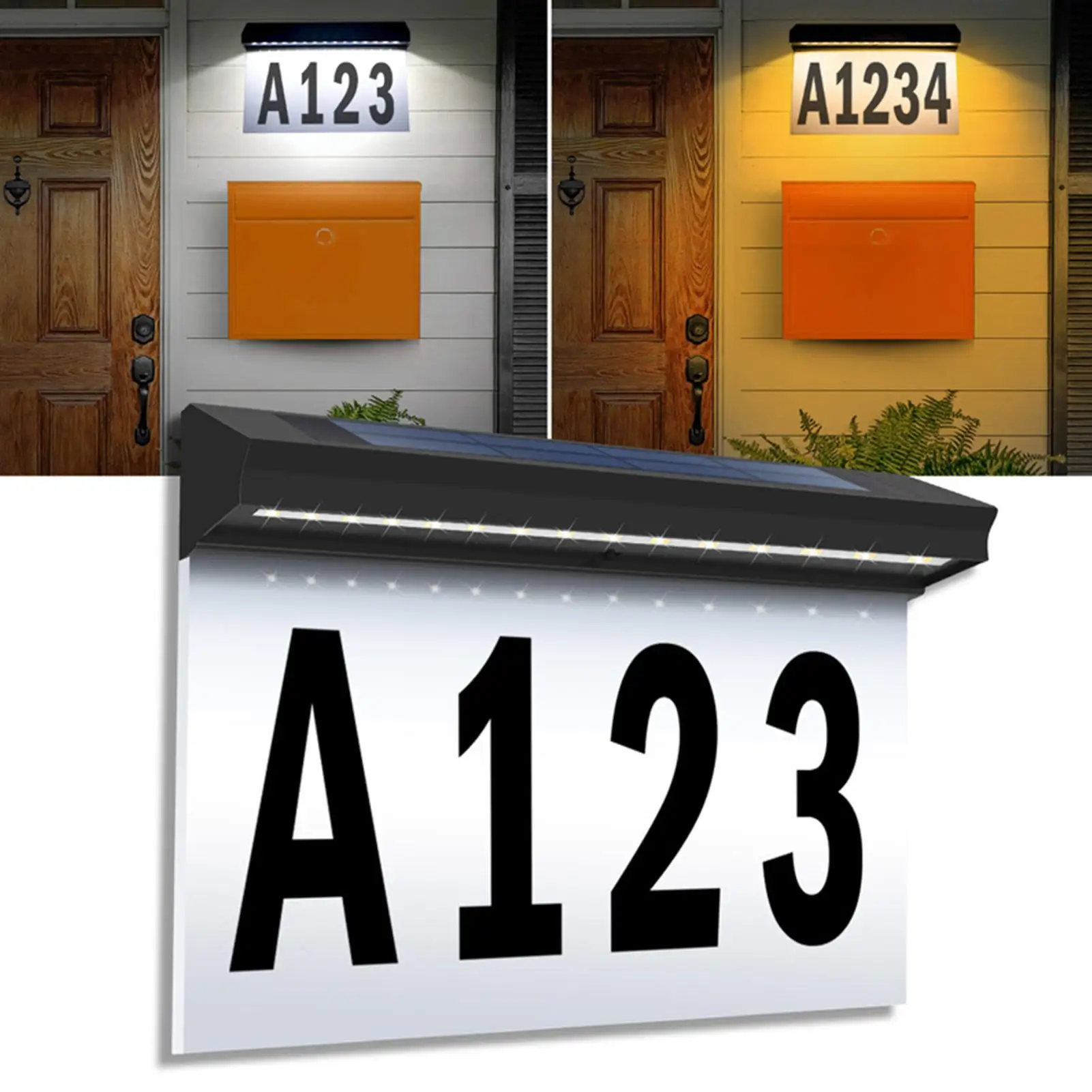 Solar Lighted House Numbers Waterproof Solar Powered 2-mode Illuminated Outside Yard Home Number for Garden Street Residence
Solar Lighted House Numbers Waterproof Solar Powered 2-mode Illuminated Outside Yard Home Number for Garden Street Residence