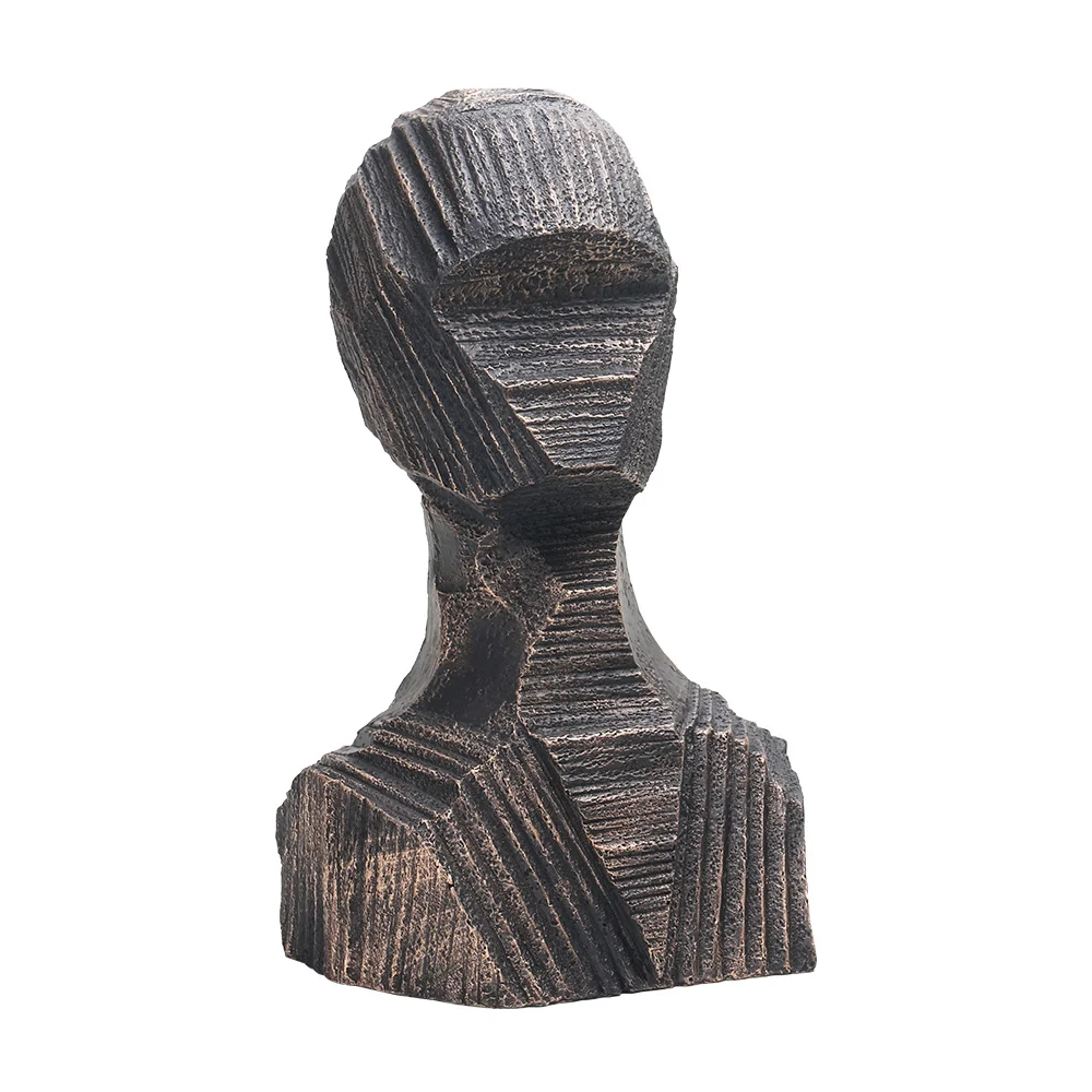 for Moq Dark Bronze Resin Sculpture Head Article Decoration Accessories De Maison For Home Decor Living Room Table Decorations
for Moq Dark Bronze Resin Sculpture Head Article Decoration Accessories De Maison For Home Decor Living Room Table Decorations