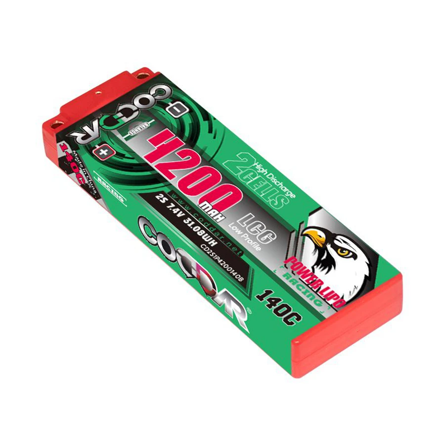 Аккумуляторная литиевая батарея 7.4V 140C 4200mAh CD2S1P4200140B для радиоуправляемых моделей автомобилей 1/10
Аккумуляторная литиевая батарея 7.4V 140C 4200mAh CD2S1P4200140B для радиоуправляемых моделей автомобилей 1/10
