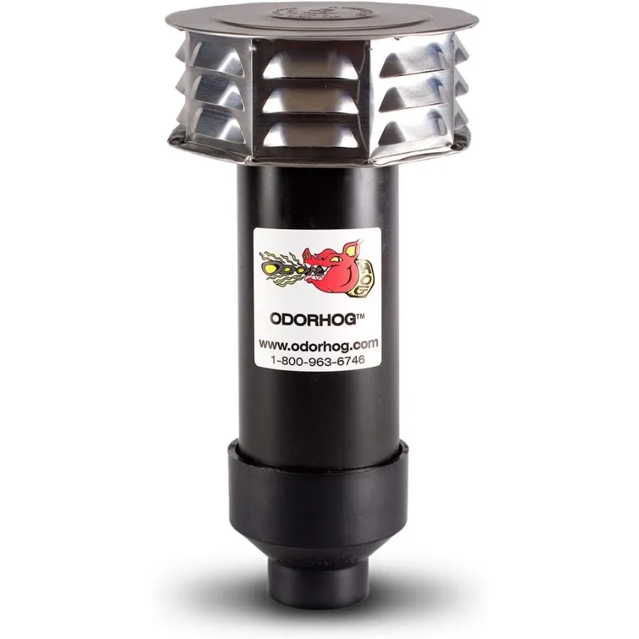 OdorHog Metal Cap Slip On Vent Stack Pipe Filter 1.5 Black ABS Removes Outdoor and Sewer Odor Problems 1.5-inch
OdorHog Metal Cap Slip On Vent Stack Pipe Filter 1.5 Black ABS Removes Outdoor and Sewer Odor Problems 1.5-inch