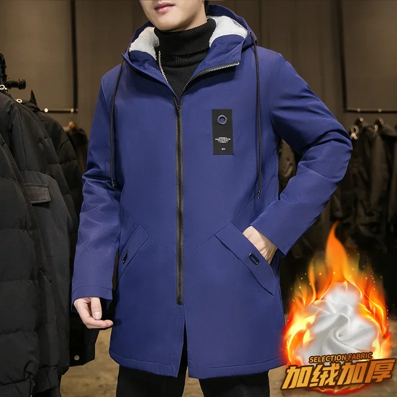 Large Size Coat 6XL Autumn and Winter New Fashion Trend Solid Color Plus Fleece Trench Coat Men's Casual Loose Thick Warm Coats
Large Size Coat 6XL Autumn and Winter New Fashion Trend Solid Color Plus Fleece Trench Coat Men's Casual Loose Thick Warm Coats