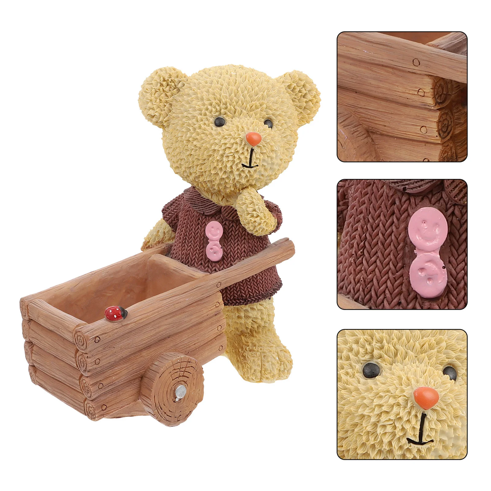 1Pcs Resin Flowerpot with Bear Shape Design Cute Desktop Flower Pot for Small Plants and Cactus Creative Home Office Decor Mini
1Pcs Resin Flowerpot with Bear Shape Design Cute Desktop Flower Pot for Small Plants and Cactus Creative Home Office Decor Mini