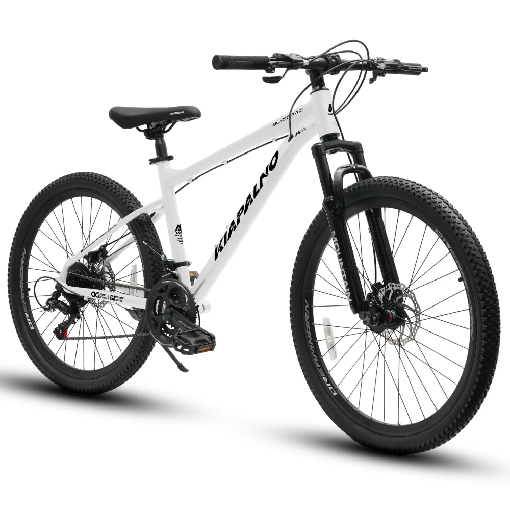 Велосипед A26317 KIAPALNO 26" All-Terrain MTB: дисковые тормоза, 21 скорость, рама из углеродистой стали, для мужчин и женщин, для трейла и туризма
Велосипед A26317 KIAPALNO 26" All-Terrain MTB: дисковые тормоза, 21 скорость, рама из углеродистой стали, для мужчин и женщин, для трейла и туризма