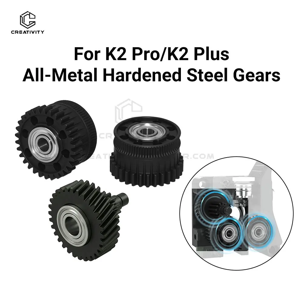 For K2/K2 Pro/K2 Plus Extruder Gear DLC Nickel Coating All Metal Dual Helical Extrusion Gear Kit for K2 Plus K2Pro Hi 3d Printer
For K2/K2 Pro/K2 Plus Extruder Gear DLC Nickel Coating All Metal Dual Helical Extrusion Gear Kit for K2 Plus K2Pro Hi 3d Printer
