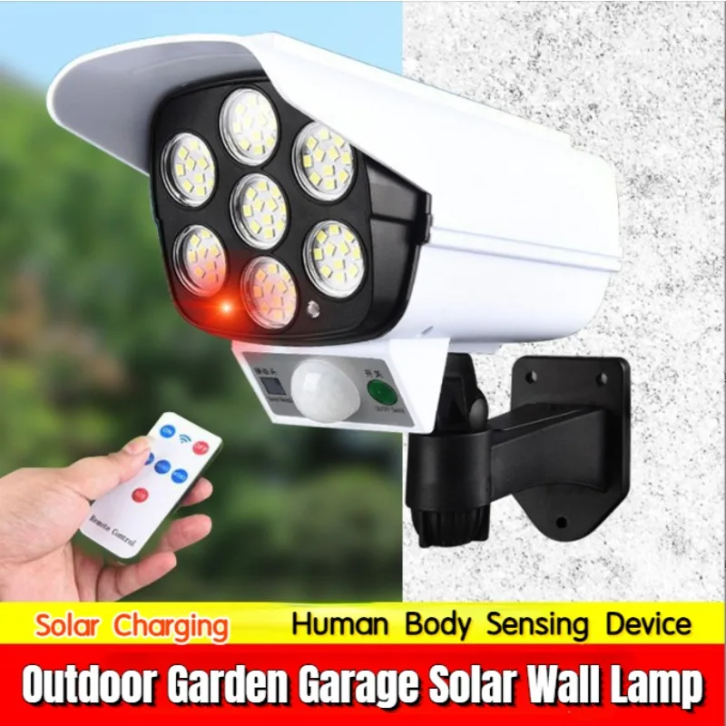 Outdoor Solar Light FLSTAR FIRE 77 LED Lamp Motion Sensor Security Dummy Camera Wireless IP66 Waterproof 3 Mode for Home Garden
Outdoor Solar Light FLSTAR FIRE 77 LED Lamp Motion Sensor Security Dummy Camera Wireless IP66 Waterproof 3 Mode for Home Garden