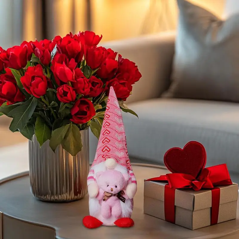 Vlanetine's Day Decorative Gnome Faceless Gnomes Decorations Pink Gnome Doll Knitted Cute Plush Doll Romantic Table Decorations
Vlanetine's Day Decorative Gnome Faceless Gnomes Decorations Pink Gnome Doll Knitted Cute Plush Doll Romantic Table Decorations