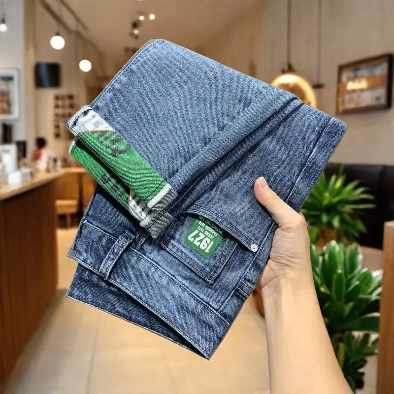 Trendy Brand Blue Jeans 2026 New Trendy Brand Straight Printing Slim-fitting Elastic Fashion Jeans for Man Original Trousers
Trendy Brand Blue Jeans 2026 New Trendy Brand Straight Printing Slim-fitting Elastic Fashion Jeans for Man Original Trousers