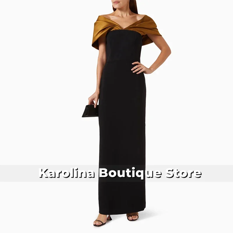 2025 Evening Dresses for Women Brown Off the Shoulder Black Column Evening Gowns Maxi Back Middle Split Column Party Dress
2025 Evening Dresses for Women Brown Off the Shoulder Black Column Evening Gowns Maxi Back Middle Split Column Party Dress