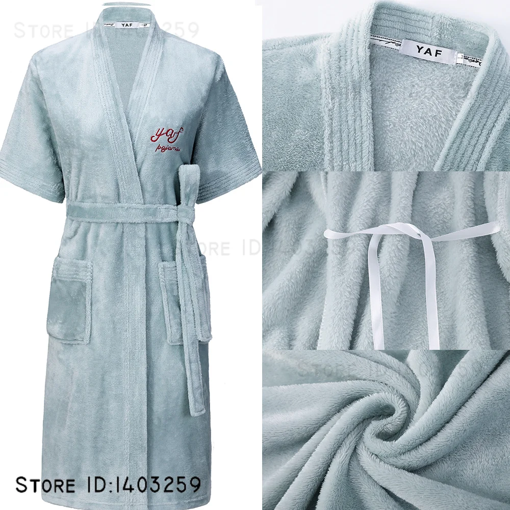 Oversize Flannel Women's Robe Sleepwear Loungewear Autumn Winter Couple Sleepwear Nightgown Water Absorbing Bathrobe Home Dress
Oversize Flannel Women's Robe Sleepwear Loungewear Autumn Winter Couple Sleepwear Nightgown Water Absorbing Bathrobe Home Dress