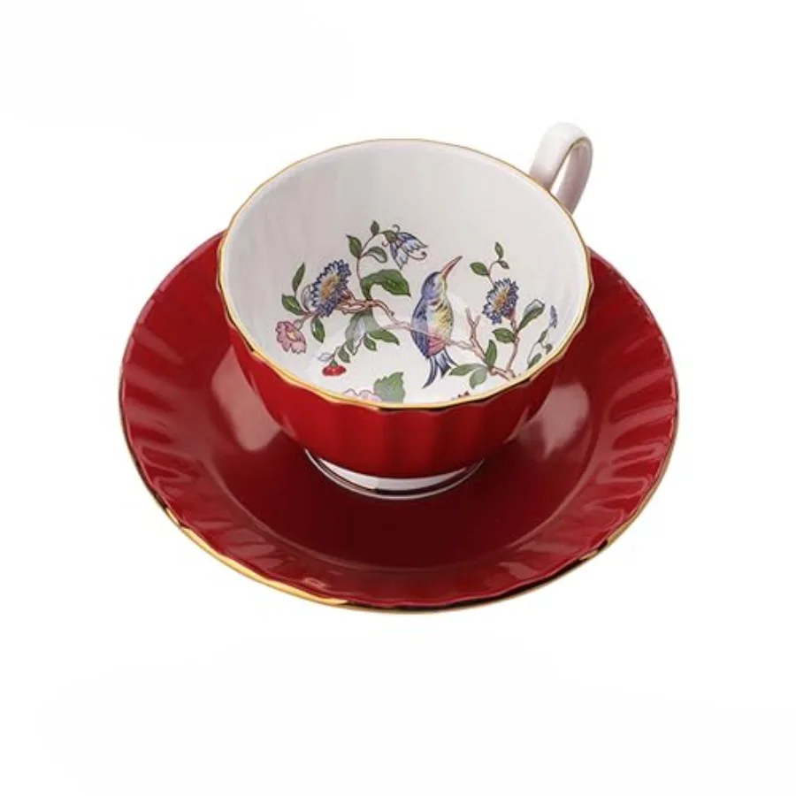 Pembroke Glaze Oban 2-Piece Fine Bone China Teacup and Saucer - 6oz 180ml Handpainted Floral with Gold Trim - Vintage Gift Set-
Pembroke Glaze Oban 2-Piece Fine Bone China Teacup and Saucer - 6oz 180ml Handpainted Floral with Gold Trim - Vintage Gift Set-