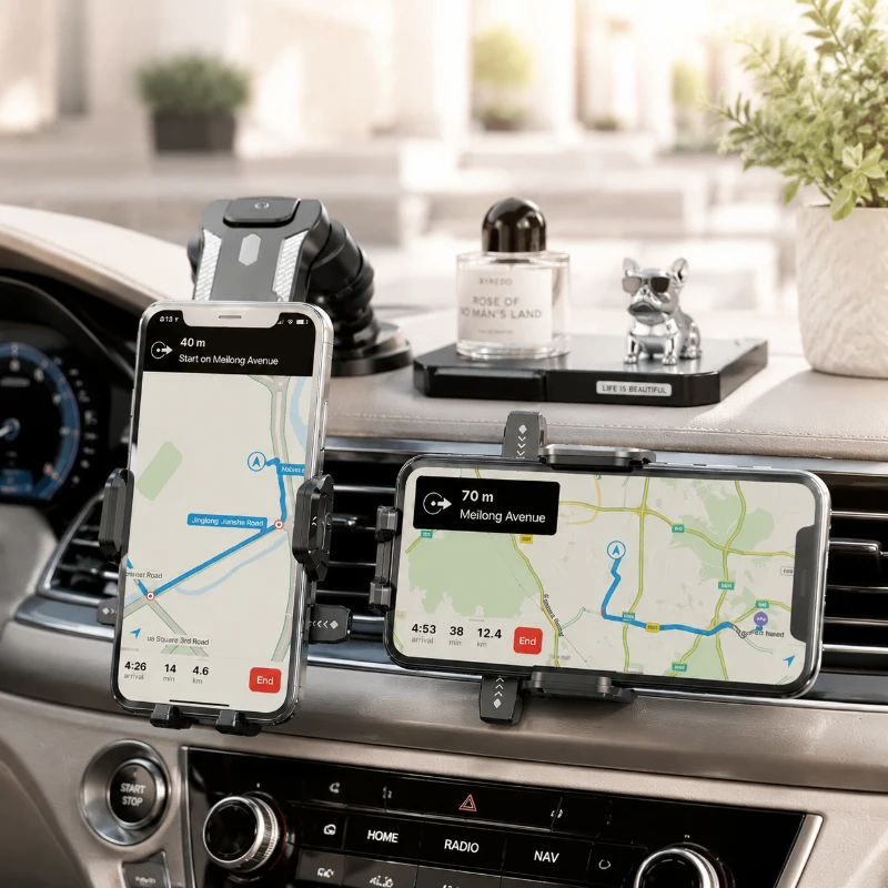 Universal Car Mount Phone Holder, Suction Cup Stand for Dashboard, Stable Holder for Navigation, Compatible with iPhone, Samsung
Universal Car Mount Phone Holder, Suction Cup Stand for Dashboard, Stable Holder for Navigation, Compatible with iPhone, Samsung