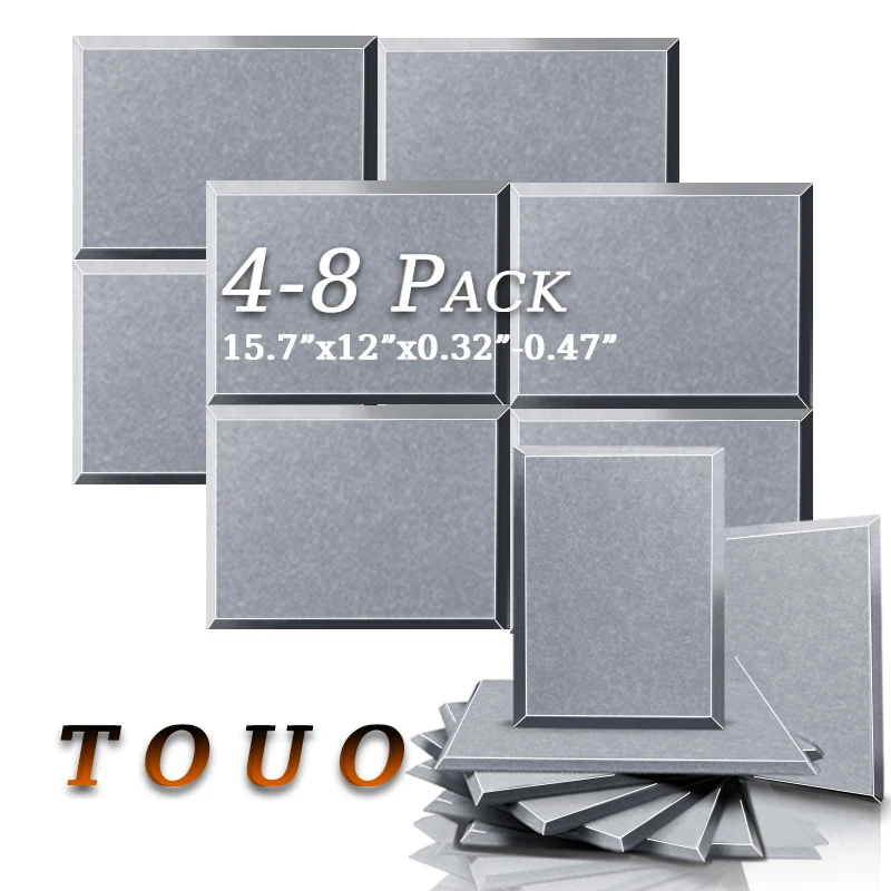 TOUO 4/6/8 Pcs Rectangle Acoustic Panel High Density Sound Absorbing Material Sound Insulation Ceiling Room Acoustic Treatment
TOUO 4/6/8 Pcs Rectangle Acoustic Panel High Density Sound Absorbing Material Sound Insulation Ceiling Room Acoustic Treatment
