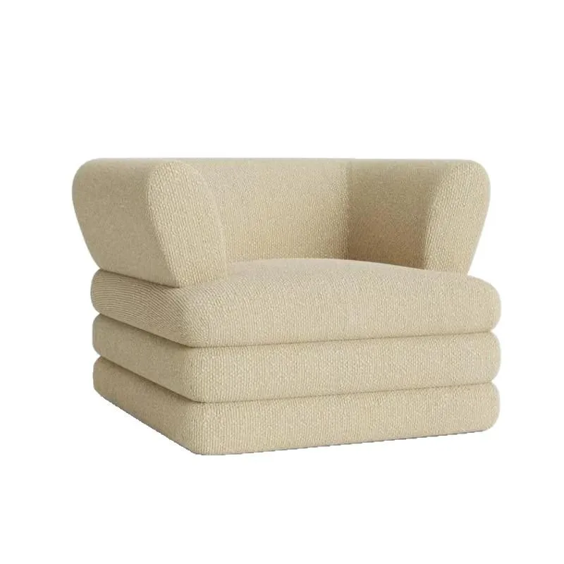 Cream wind velvet fabric sofa living room velvet module single leisure sofa
Cream wind velvet fabric sofa living room velvet module single leisure sofa
