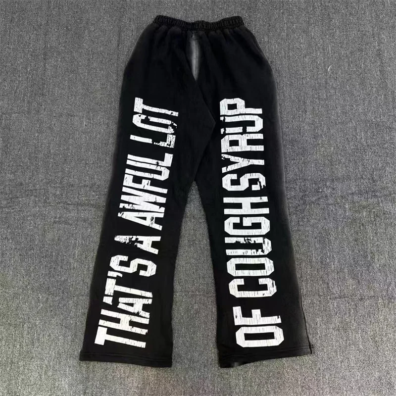 That's A Awful Retro Washed Letter Graffiti Printed Drawstring Casual Pants
That's A Awful Retro Washed Letter Graffiti Printed Drawstring Casual Pants