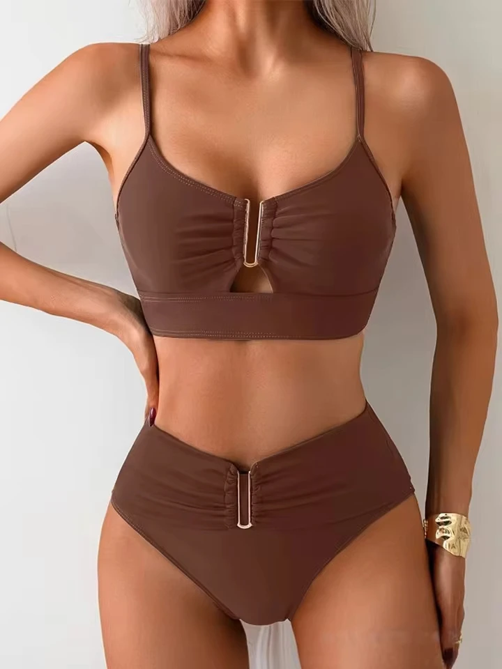 Vzvn Sexy Solid High Waist Bikinis Set Women Split Swimsuit Beach Brazil Bikini 2026 New All Season Backless Bikinis 2 Piece Set
Vzvn Sexy Solid High Waist Bikinis Set Women Split Swimsuit Beach Brazil Bikini 2026 New All Season Backless Bikinis 2 Piece Set