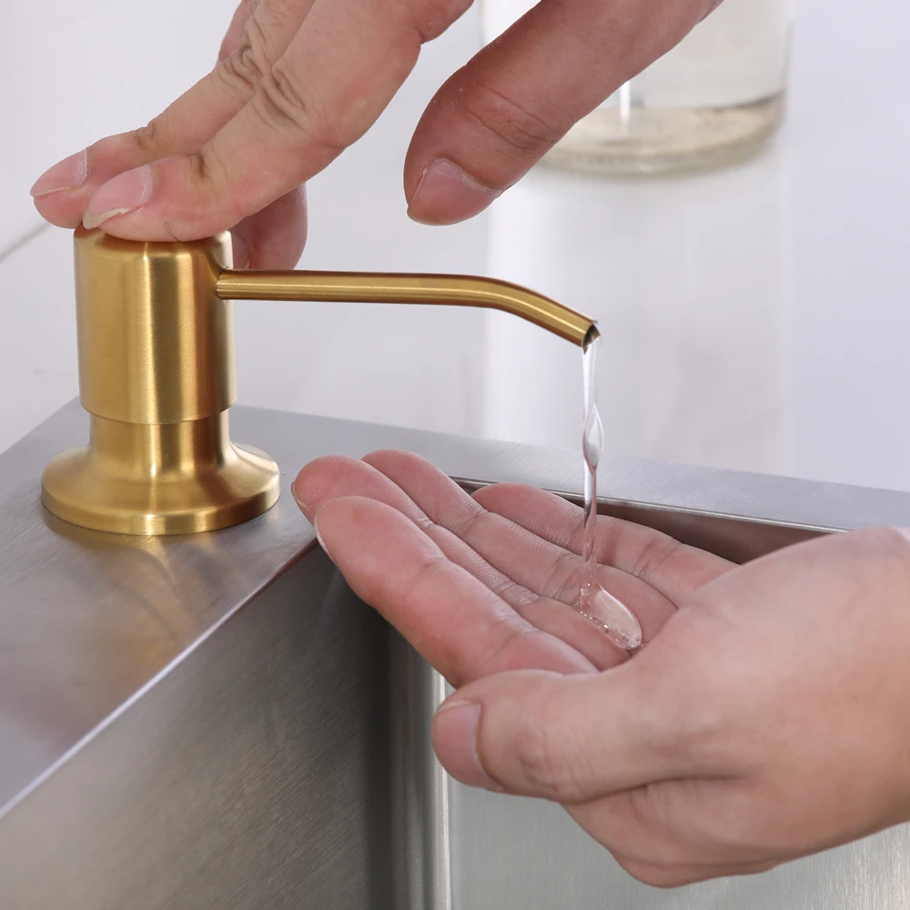 Golden Soap Dispenser Stainless Steel Black Kitchen Sink Liquid Soap Dispenser Bottle Kitchen Accessories 500ml Built in Pumps
Golden Soap Dispenser Stainless Steel Black Kitchen Sink Liquid Soap Dispenser Bottle Kitchen Accessories 500ml Built in Pumps