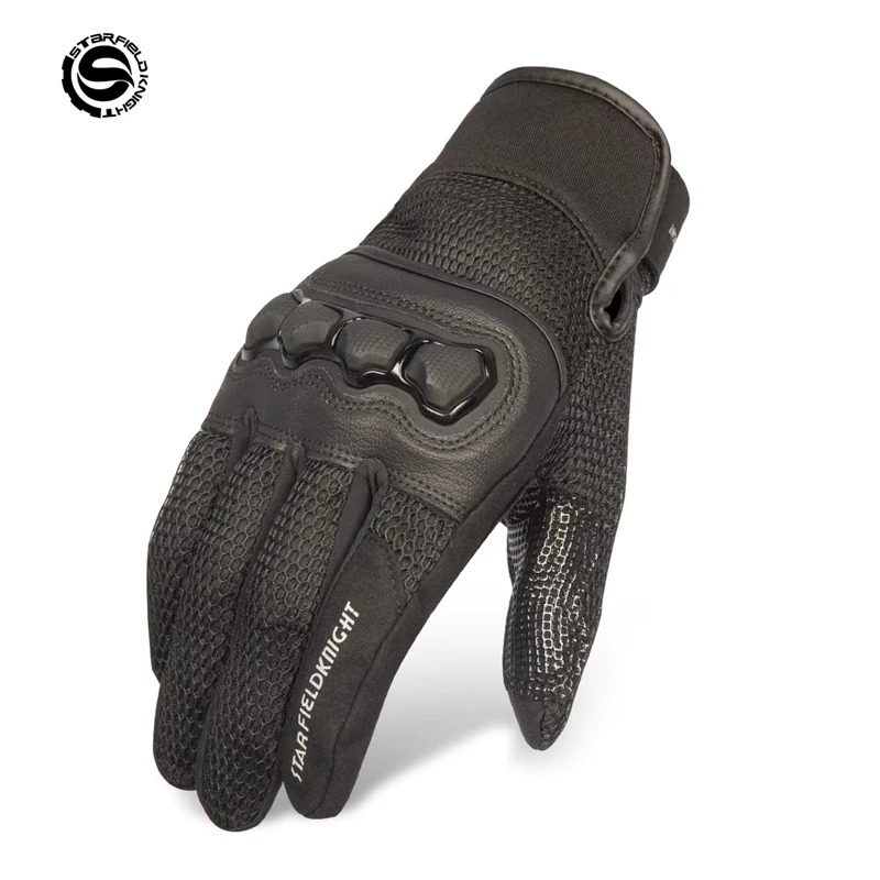Star Field Knight Black Motorcycle Gloves Summer Mesh Breathable Non-slip Multiplicity Joint Protection Riding Gears Accessories
Star Field Knight Black Motorcycle Gloves Summer Mesh Breathable Non-slip Multiplicity Joint Protection Riding Gears Accessories