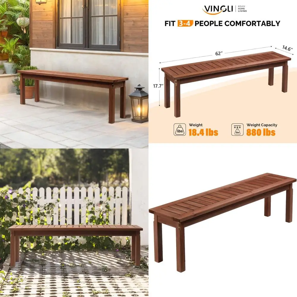 Деревянная скамья для веранды (62 дюйма) для улицы, двора, террасы или входной зоны (коричневая)
Деревянная скамья для веранды (62 дюйма) для улицы, двора, террасы или входной зоны (коричневая)