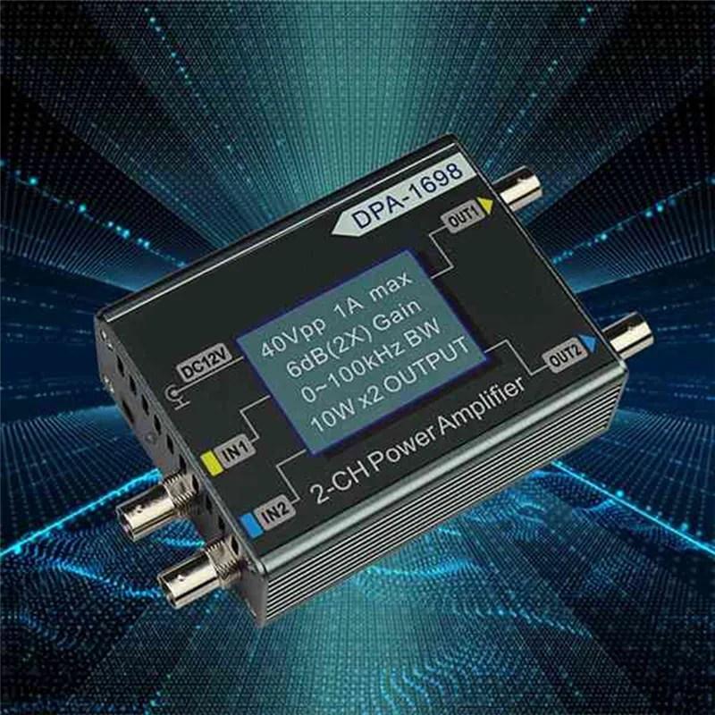 B86B-DC Power Amplifier Engineering Of DPA-1698 Dual Channel DDS Function Signal Generator EU PLUG
B86B-DC Power Amplifier Engineering Of DPA-1698 Dual Channel DDS Function Signal Generator EU PLUG