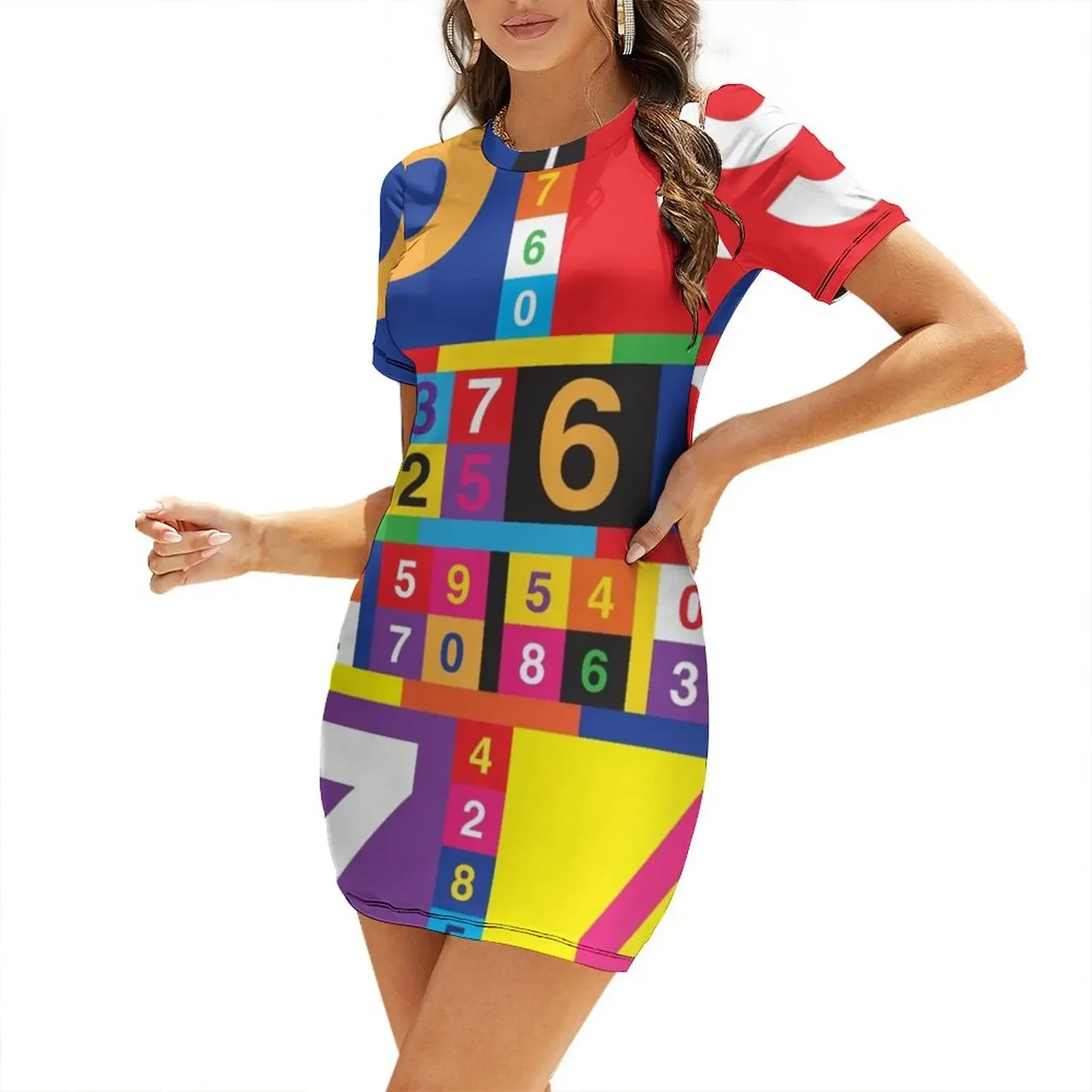 Coloured Numbers Short-Sleeved Dress dresses for womens dresses for prom dresses with long sleeves Summer skirt Dress
Coloured Numbers Short-Sleeved Dress dresses for womens dresses for prom dresses with long sleeves Summer skirt Dress