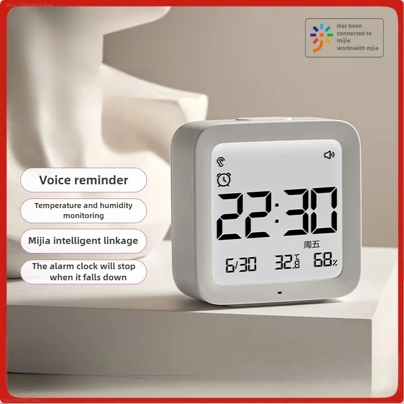 MiaoMiaoCe Smart Vocie Bluetooth Alarm Clock Digital Temperature Humidity Display LCD Screen With Mijia APP Control Clock
MiaoMiaoCe Smart Vocie Bluetooth Alarm Clock Digital Temperature Humidity Display LCD Screen With Mijia APP Control Clock