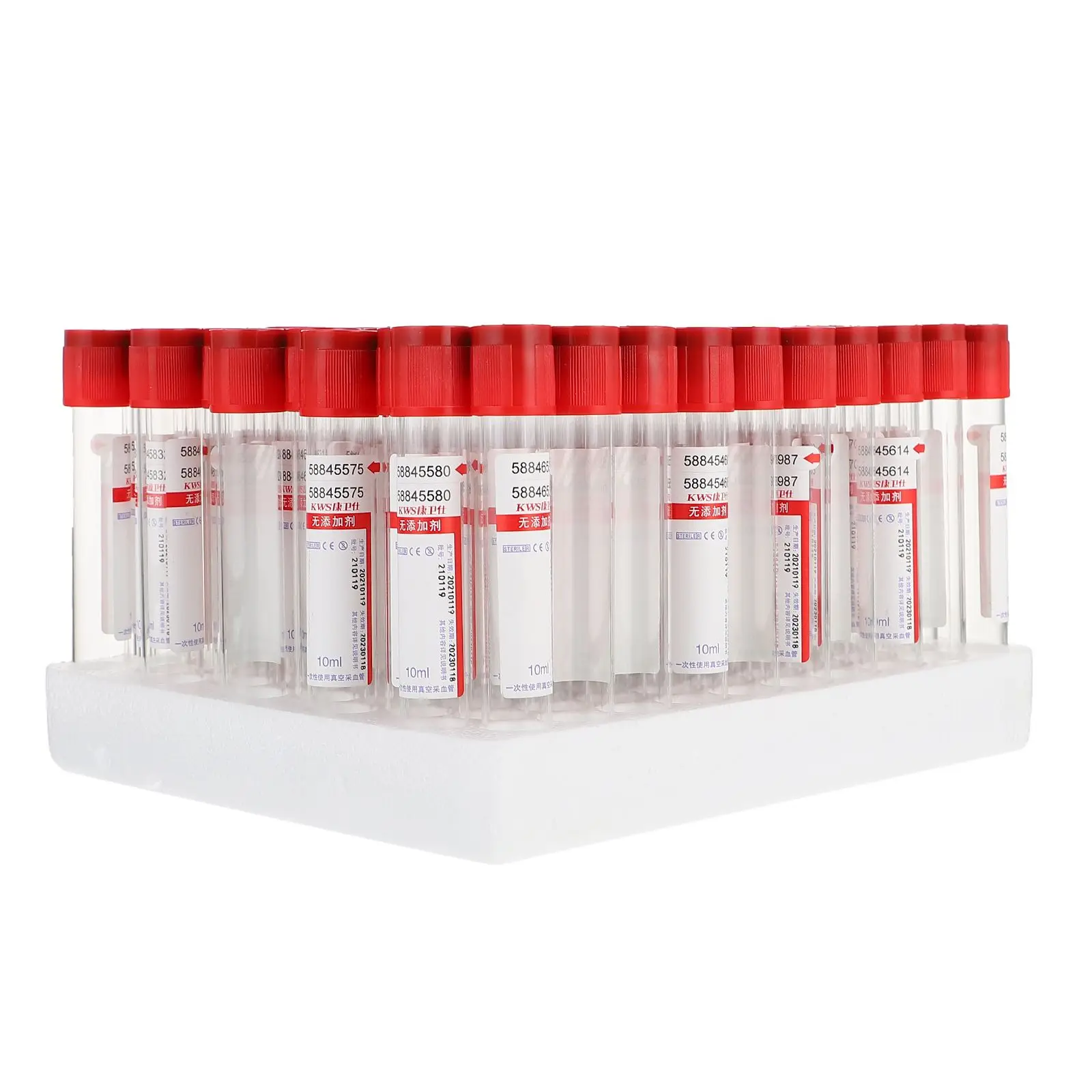 10ml Disposable Glass Test Tubes Blood Collector Vacuum Negative Pressure Tubes Lids For Lab Hospitals Safe Sealing
10ml Disposable Glass Test Tubes Blood Collector Vacuum Negative Pressure Tubes Lids For Lab Hospitals Safe Sealing