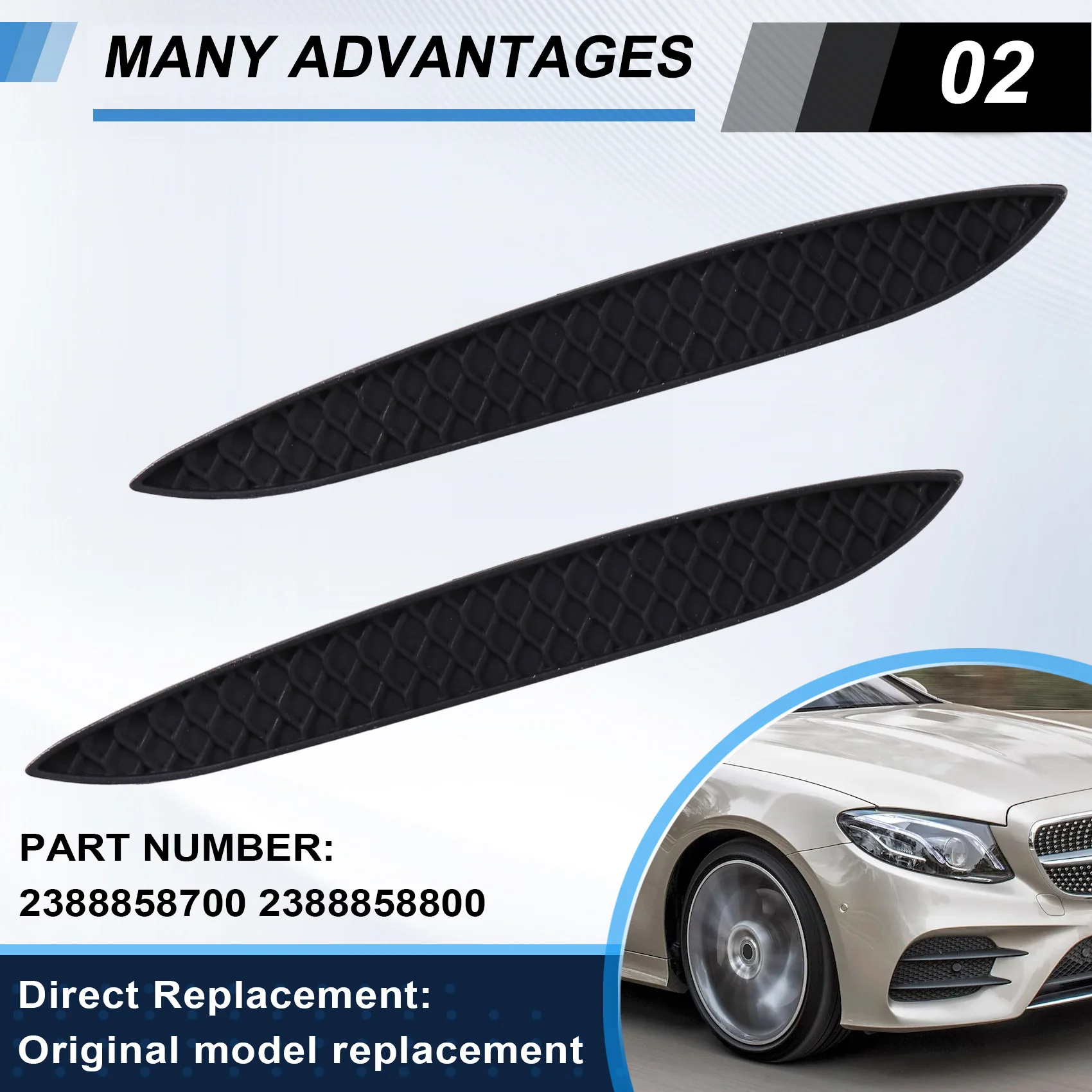 AT92-For W238 C238 Amg Coupe REAR Bumper Cover Grille Trim 2388858700 2388858800
AT92-For W238 C238 Amg Coupe REAR Bumper Cover Grille Trim 2388858700 2388858800