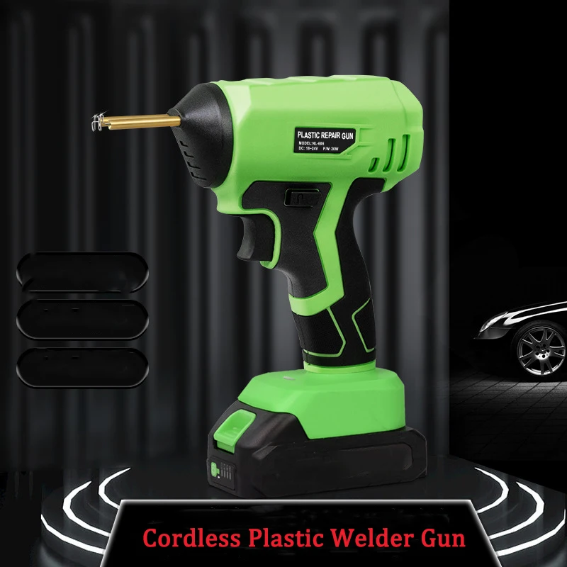 Беспроводной пластиковый сварочный пистолет для Makita/Dewalt/Milwaukee/Bosch/Black&Decker, аккумулятор 18 В с 400 шт., горячие скобы для ремонта бампера
Беспроводной пластиковый сварочный пистолет для Makita/Dewalt/Milwaukee/Bosch/Black&Decker, аккумулятор 18 В с 400 шт., горячие скобы для ремонта бампера