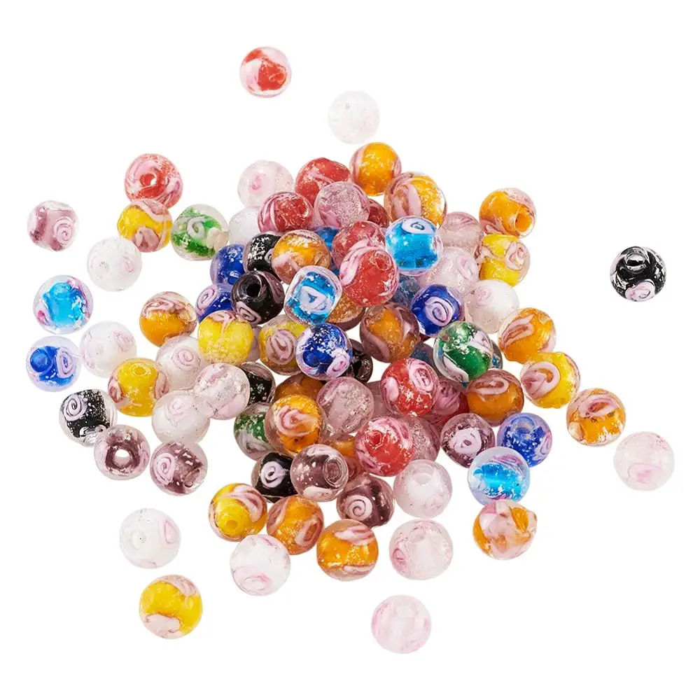 100pcs 8 10 12mm Handmade Luminous Inner Flower Lampwork Glass Beads Mixed Color Round Bead For DIY Bracelets Jewelry Making
100pcs 8 10 12mm Handmade Luminous Inner Flower Lampwork Glass Beads Mixed Color Round Bead For DIY Bracelets Jewelry Making