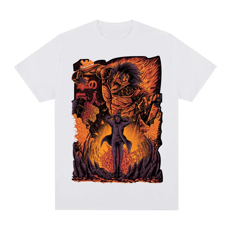 Neutral Cotton T-shirt Attacking Titan Size Pure Cotton Printed Men and Women Japanese Anime Summer Outfit New Shirts Harajuku
Neutral Cotton T-shirt Attacking Titan Size Pure Cotton Printed Men and Women Japanese Anime Summer Outfit New Shirts Harajuku