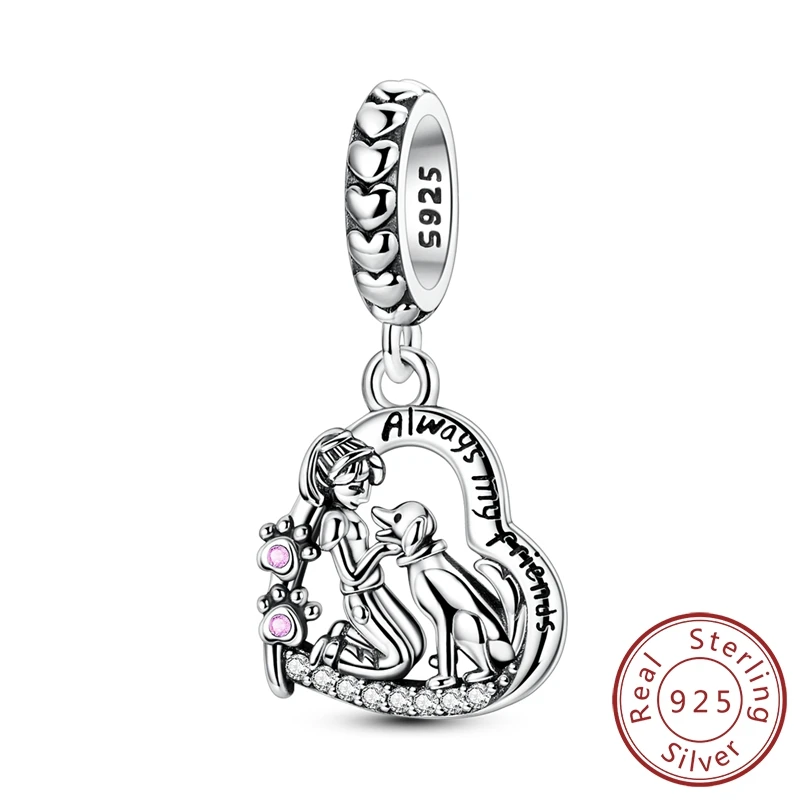 Original 100% 925 Sterling Silver Love & Humans & Pets Dangle Charm For DIY Birthday Gift Jewelry Making
Original 100% 925 Sterling Silver Love & Humans & Pets Dangle Charm For DIY Birthday Gift Jewelry Making