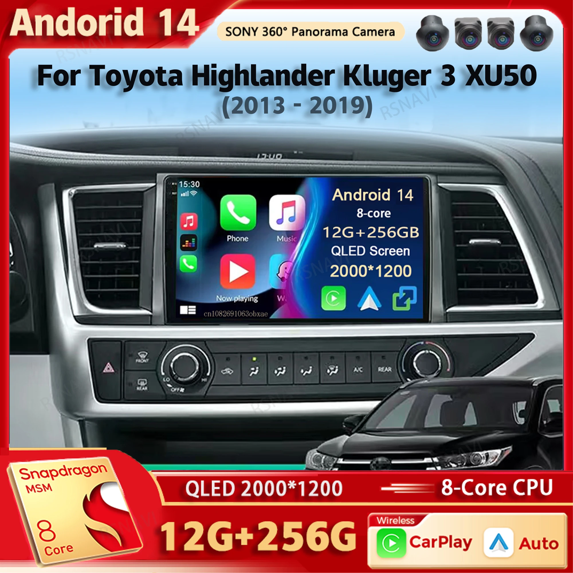 Автомобильный радиоприемник Android 14, мультимедийный плеер для Toyota Highlander Kluger 3 XU50 2013-2019 Auto Carplay Stereo Dsp Wi-Fi + 4G Ai Voice
Автомобильный радиоприемник Android 14, мультимедийный плеер для Toyota Highlander Kluger 3 XU50 2013-2019 Auto Carplay Stereo Dsp Wi-Fi + 4G Ai Voice