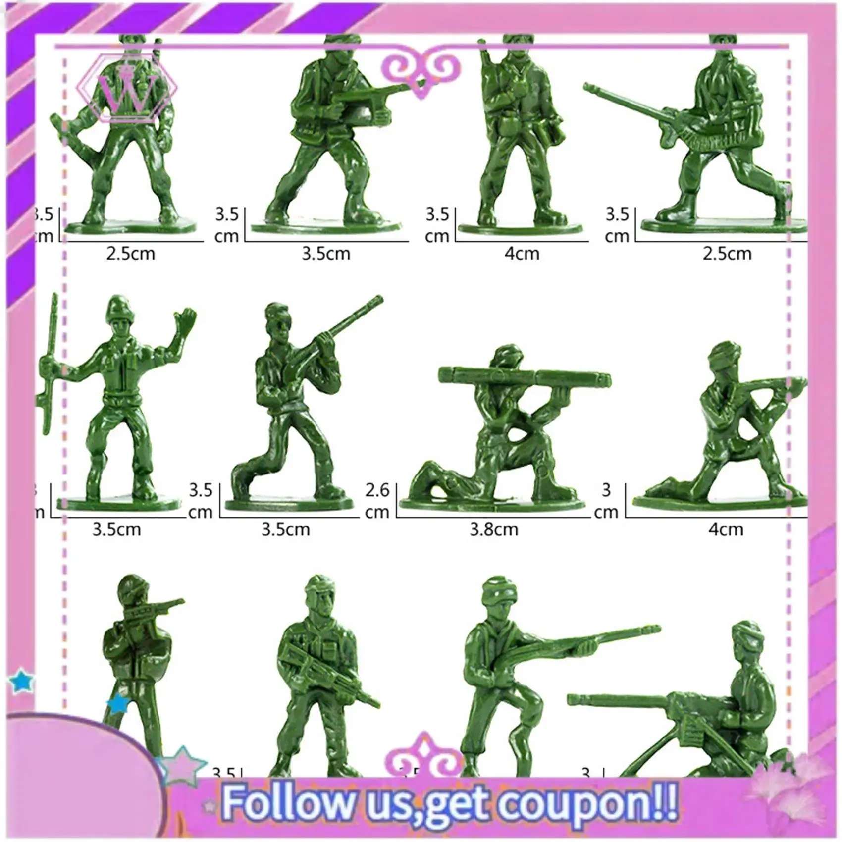 Upgraded 210 Pcs Simulation Static Soldier Figures,DIY Scene Mini Soldier Figures Sand Table Accessories Gift Toys For Children
Upgraded 210 Pcs Simulation Static Soldier Figures,DIY Scene Mini Soldier Figures Sand Table Accessories Gift Toys For Children