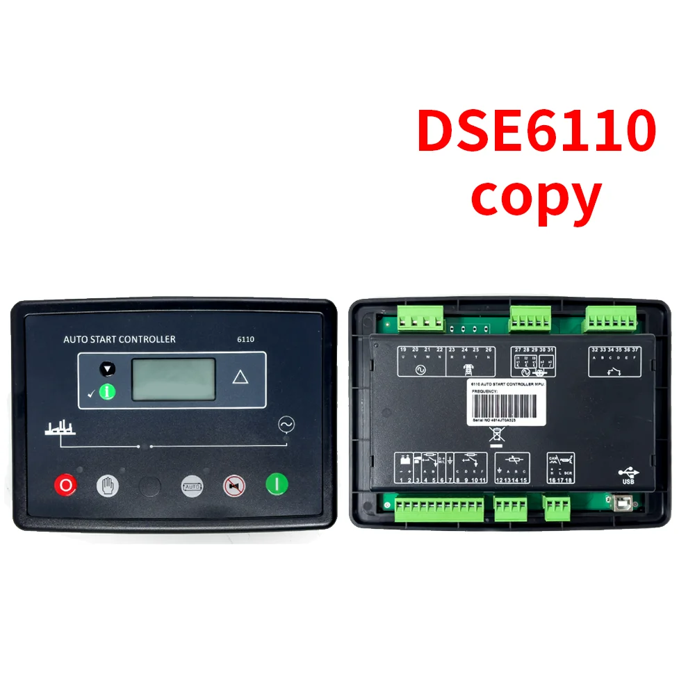 Deep Sea DSE6110 MKIII Auto Stop Generator Controller Panel Control Module Diesel Genset Spare Parts DSE 6110 DSE6120
Deep Sea DSE6110 MKIII Auto Stop Generator Controller Panel Control Module Diesel Genset Spare Parts DSE 6110 DSE6120