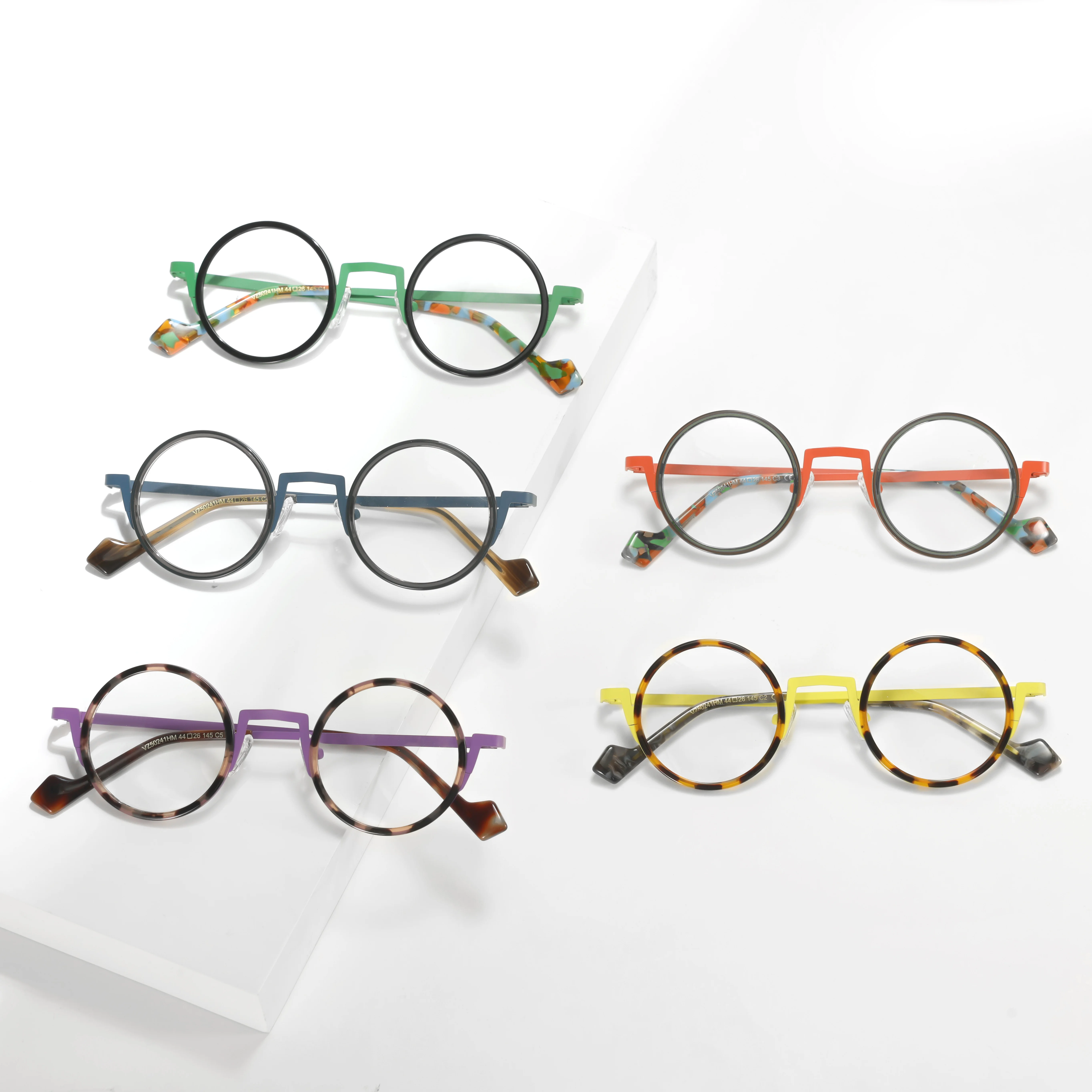 VZONE Unisex Designer Optical Glasses Colorful round Acetate with Metal Premium Eyeglasses Frames for Men And Women
VZONE Unisex Designer Optical Glasses Colorful round Acetate with Metal Premium Eyeglasses Frames for Men And Women