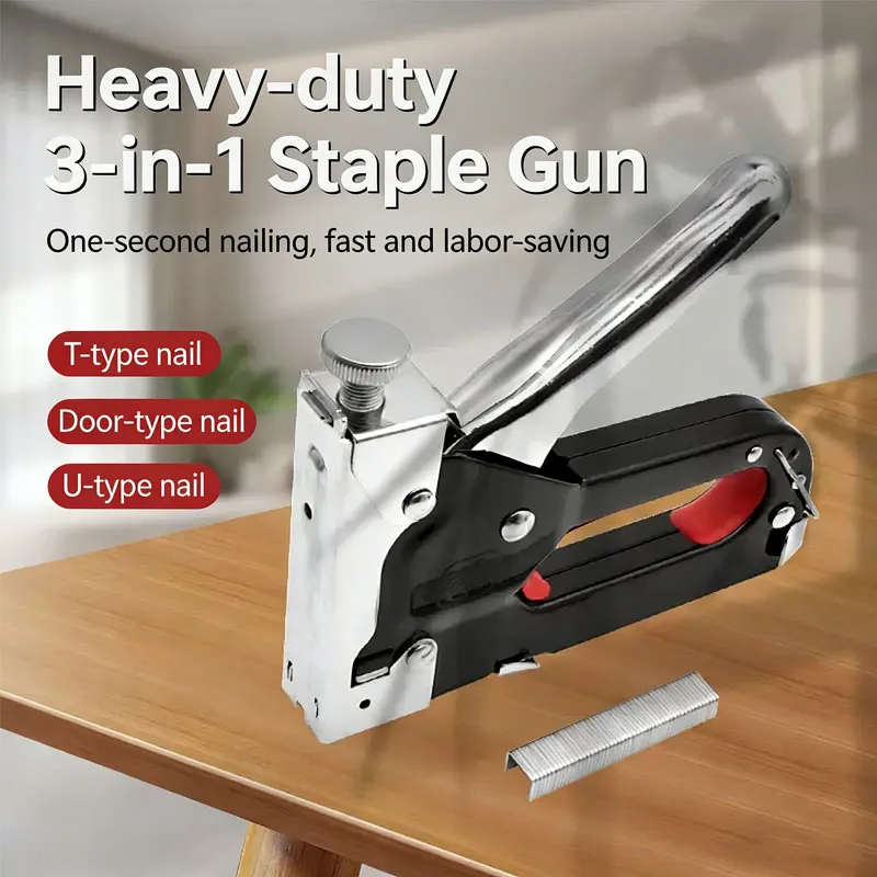 3 In 1 Staple Machine for DIY Home Soft Wood Furniture Portable Manual Stapler Upholstery Fix Furniture Photo Frame Nail Machine
3 In 1 Staple Machine for DIY Home Soft Wood Furniture Portable Manual Stapler Upholstery Fix Furniture Photo Frame Nail Machine