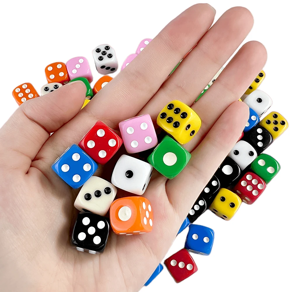 14mm Opaque Dice 10pcs D6 Dice for Tabletop Game Role Playing Game Cards Game
14mm Opaque Dice 10pcs D6 Dice for Tabletop Game Role Playing Game Cards Game